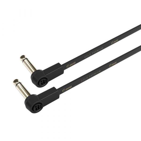 Adam Hall Cables K4 IRR 0060 FLM - Flat Audio Cable 6.3 mm Mono Gold Plug 0.6 m