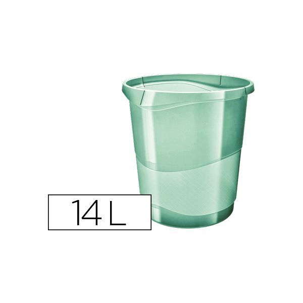 Esselte Cesto Papéis Colour ice 14 L Plástico Verde