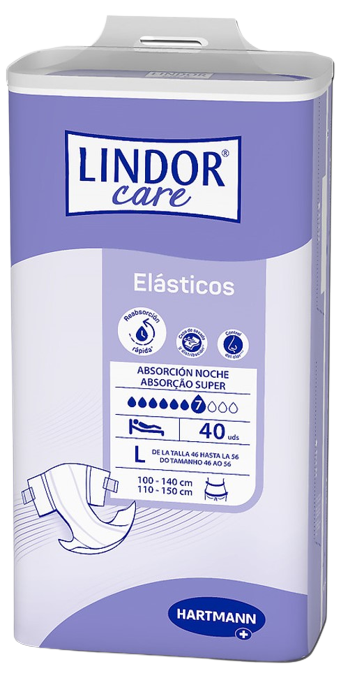 LINDOR - Fralda Super T. Grande x40 uni.