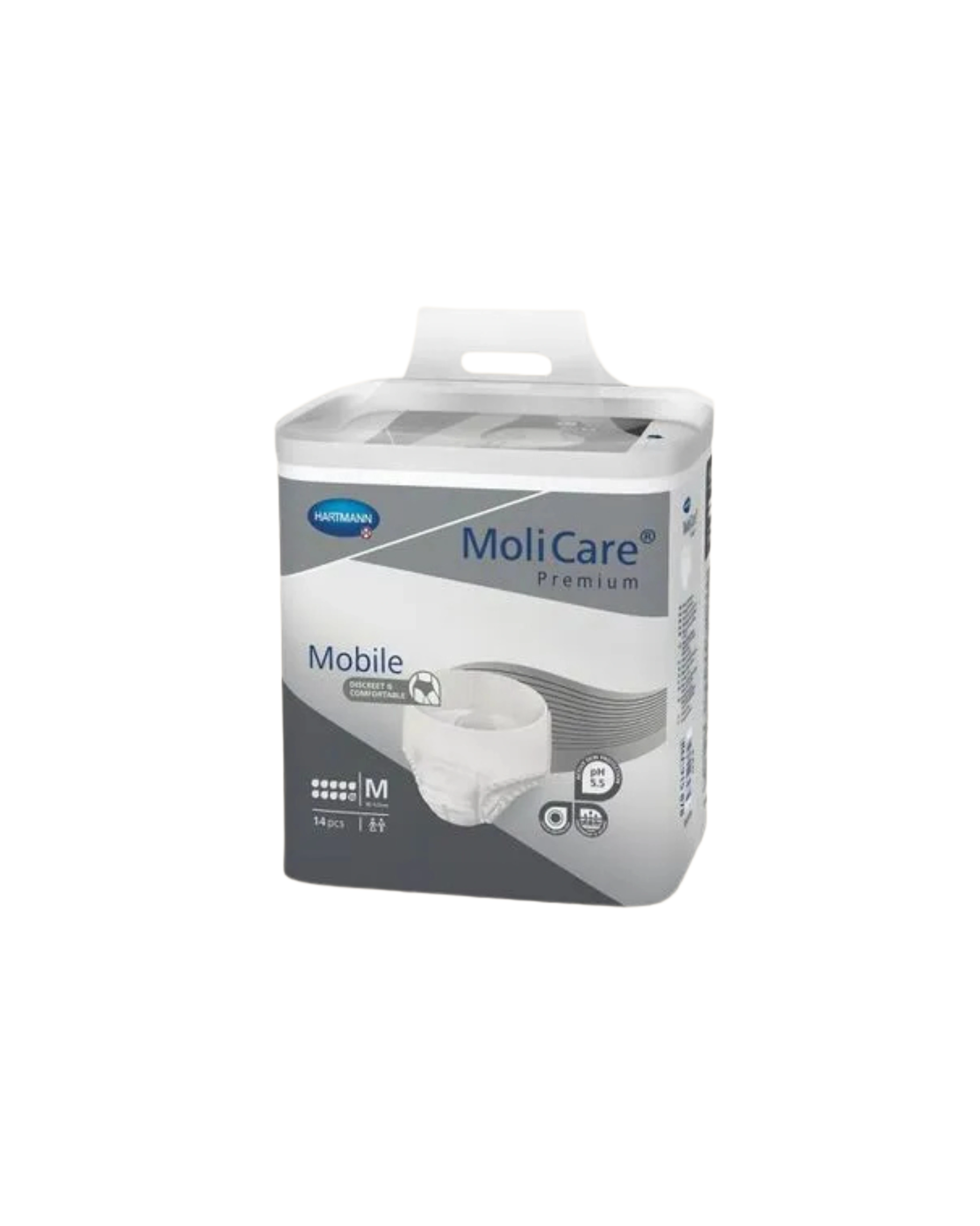 Hartmann MoliCare Cuecas Premium Mobile 10 Gotas Tamanho M 14 Unidades