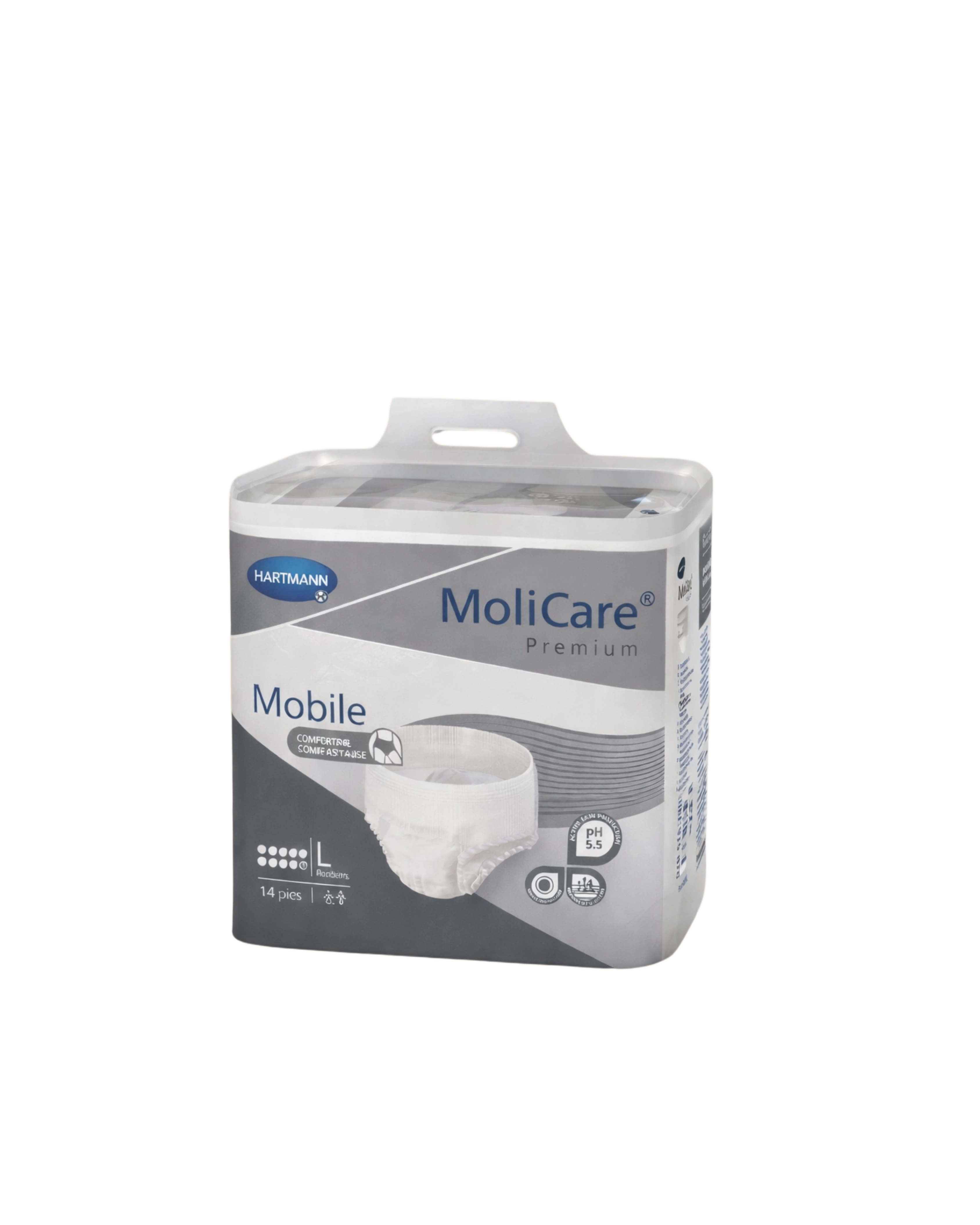 Hartmann MoliCare Premium Elastic Fralda 10 Gotas Tamanho L 14 Unidades