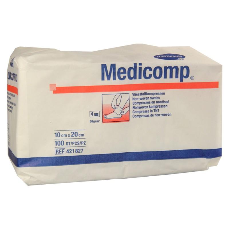 Medicomp Compressas Não Tecido Não Esterilizadas 10x20cm 100 Unidades