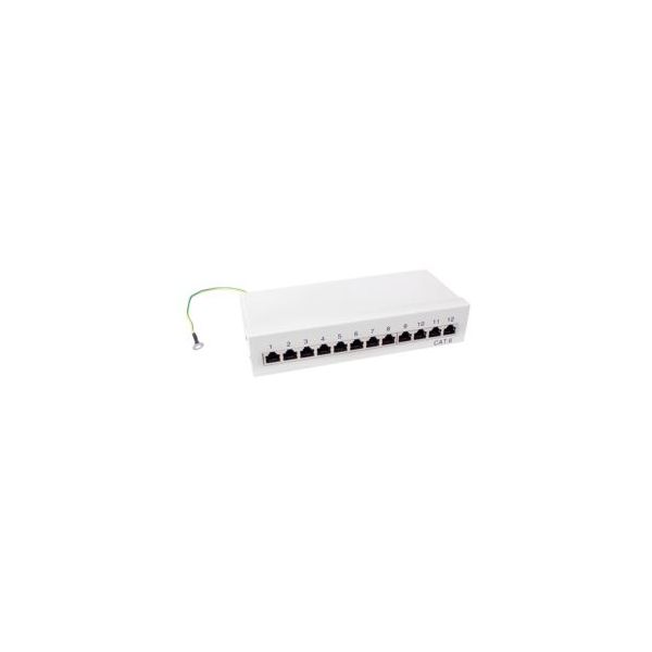 Logilink Patchpanel Tisch/wand Cat.6 Stp 12 Ports,lichtgrau - NP0017A