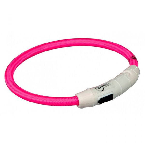 Trixie Parure Flash Light Up Necklace usb Pink Flash Up Necklace 35cm x 7mm