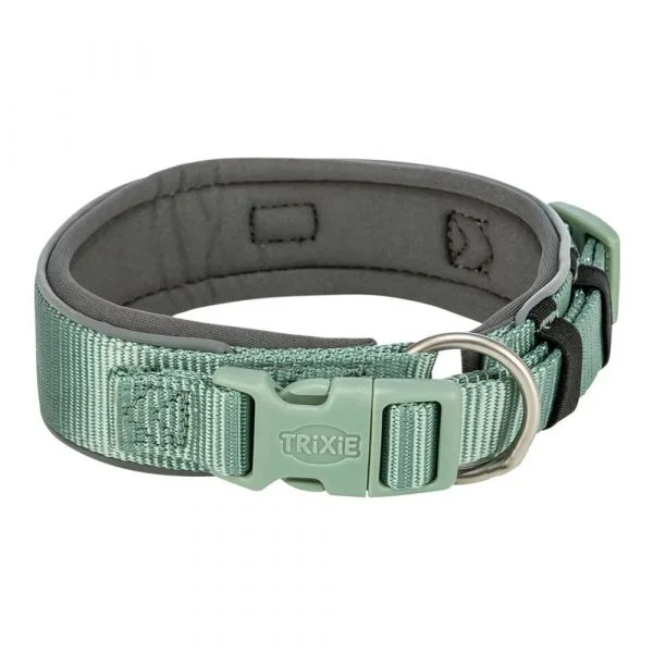 Trixie Coleira Premium Extra Larga com Neopreno L-XL Verde Sage