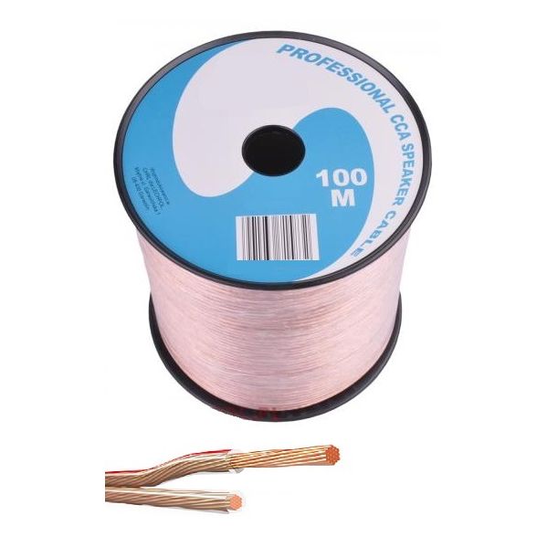 Proftc Bobine Cabo de Coluna 2x 0,50mm² Transparente (100 Mts) 4-0701