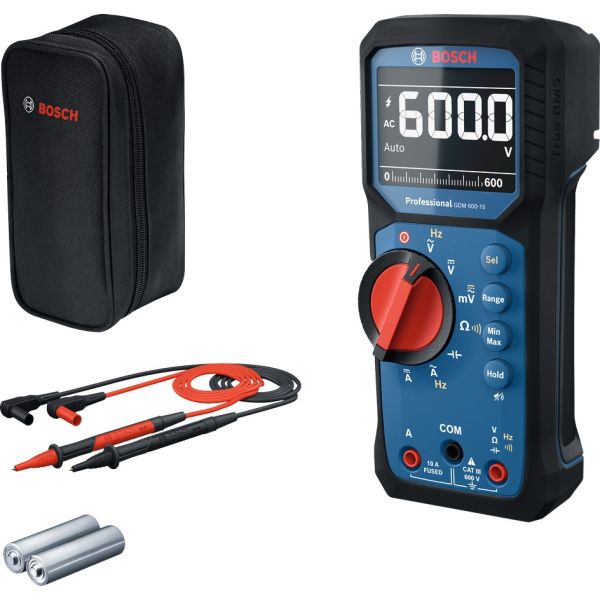 Bosch Multímetro Digital GDM 600-15, True RMS, IP65