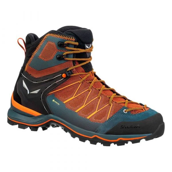 Salewa Mtn Trainer Lite Mid Goretex Mountaineering Boots Laranja,Azul 48 1/2 Homem