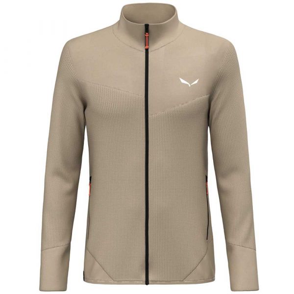 Salewa Puez Waffle Hyb Pl Softshell Jacket Beige M Homem
