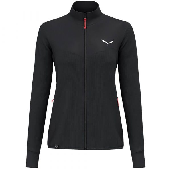 Salewa Puez Waffle Hyb Pl Softshell Jacket Preto L Mulher