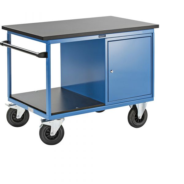 Eurokraft Carro para Montagem, 1 Armário à Direita, Tampo de Trabalho Mdf - M7342-920312