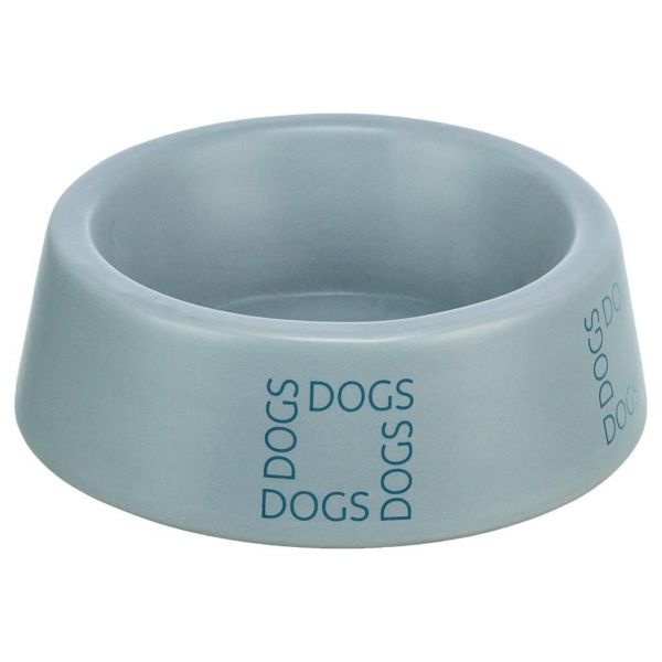 Trixie Comedouro Cerâmica "Dogs" Cinza/Azul 1 Lt/L Ø20 Cm