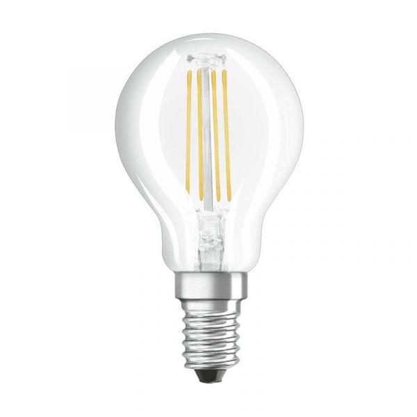 OSRAM Lâmpada led Esférica E14 5W/470LM 15KH Luz Amarela Clara Regulável