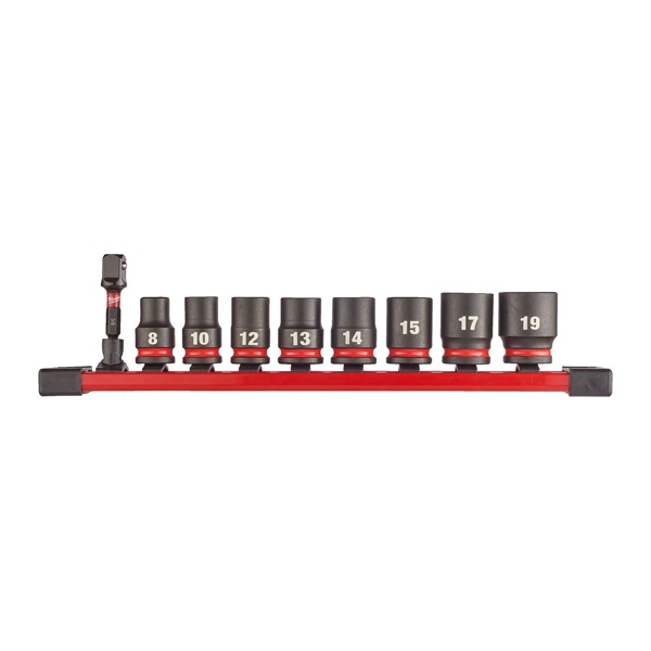 Kit 8 Chaves de Caixa de Impacto Curtas SHOCKWAVE™ IMPACT DUTY Milwaukee