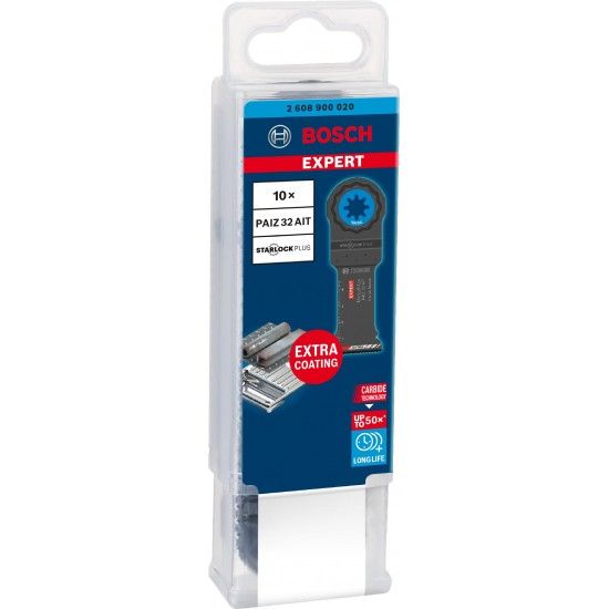 Lâmina PAIZ 32 AIT EXPERT MetalMax 50 x 32 mm 10 un. refª 2608900020 BOSCH