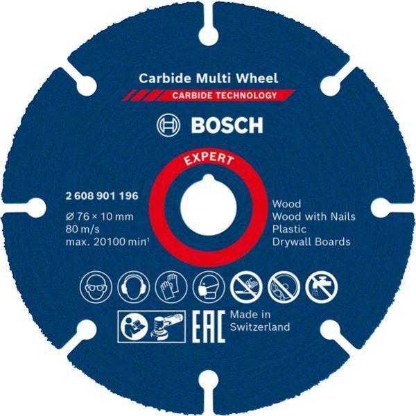 Bosch Disco Abrasivo Expert Carbide Multi Wheel 76MM 10MM - 10082991