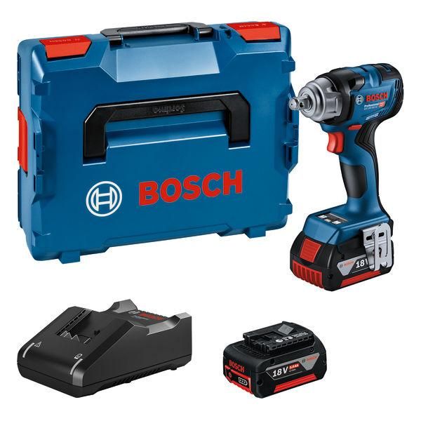 Bosch Professional Chave de Impacto Sem Fios GDS 18V-330 HC 2x5Ah GAL18V L-BOXX 136