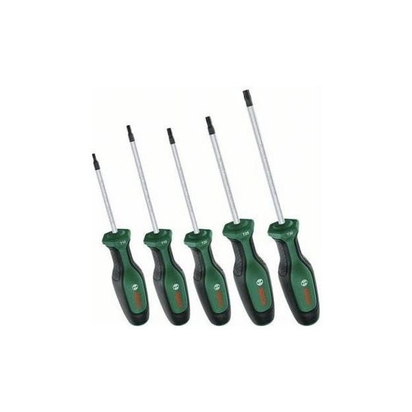 BOSCH Conjunto de 5 Chaves de Fendas Torx