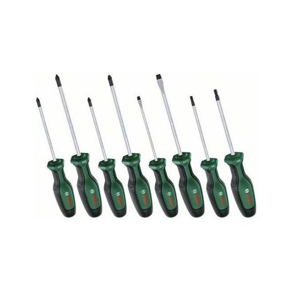 BOSCH Conjunto de Chave de Fendas 8 Unidades