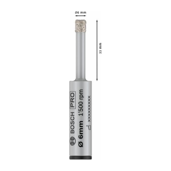 Bosch Broca PRO Ceramic Dry para Azulejos e Cerâmica 6 mm