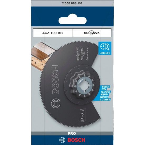 Lâmina multiferramenta PRO ACZ 100 BB, 100 mm refª 2608669118 BOSCH