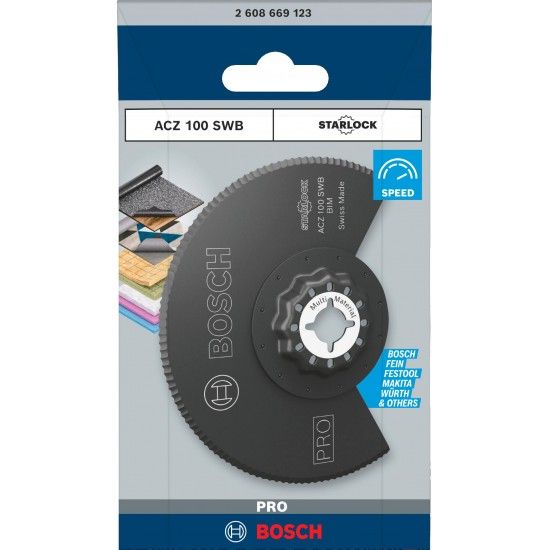 Lâmina multiferramenta PRO ACZ 100 SWB, 100 mm refª 2608669123 BOSCH