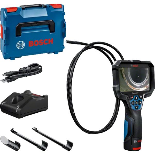 Bosch Câmara de Inspeção GIC 12V-5-27 C Professional com Sonda Flexível 8,3 mm, Ecrã 5", IP67, 12V e L-BOXX