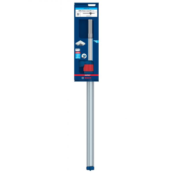 Bosch Kit Brocas para Martelo EXPERT SDS Clean Max-8X 32 mm 400 mm 650 mm com Aspiração