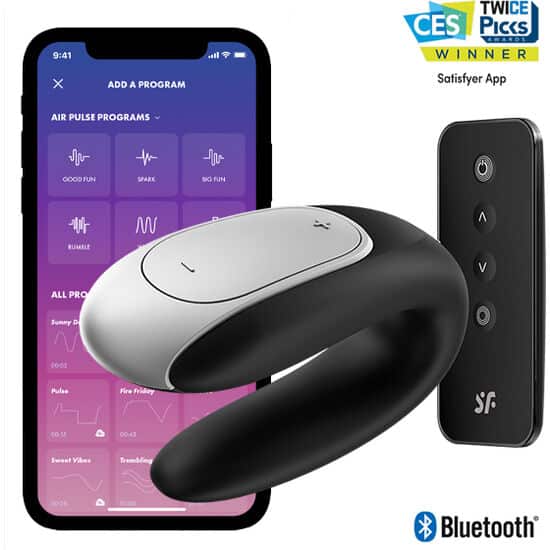 Satisfyer Double Fun Partner Vibrator Preto
