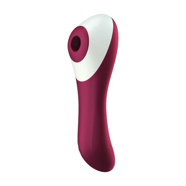 Satisfyer Dual Crush Vibrador e Succionador USB Rojo 4061504003061