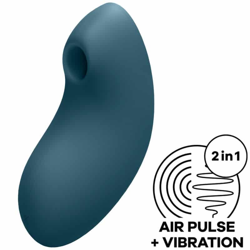 Satisfyer Estimulador e Vibrador de Pulso de Ar Vulva Lover 2 Azul