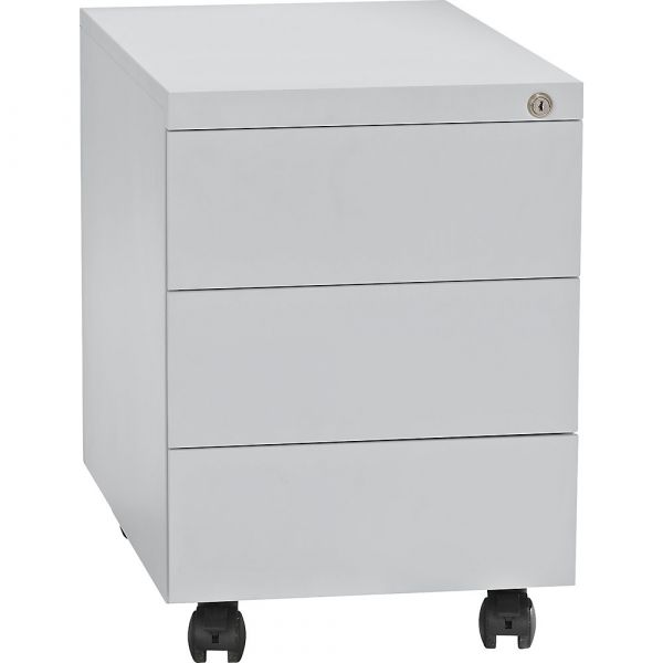 Eurokraft Bloco de Gavetas em Aço 1 Porta Canetas / 3 Gavetas p/ Materiais Cinzento Claro
