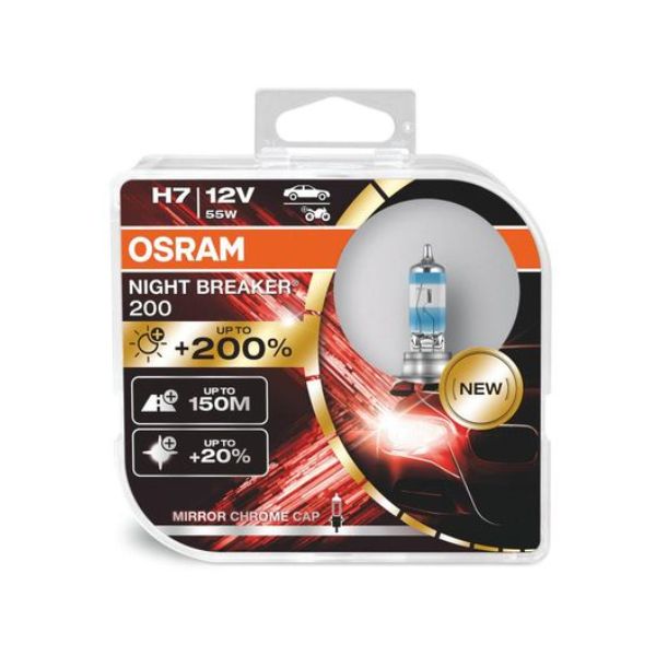 Osram H7 Night Breaker 200 12v 55w 64210NB200 - 64210NB200-HCB