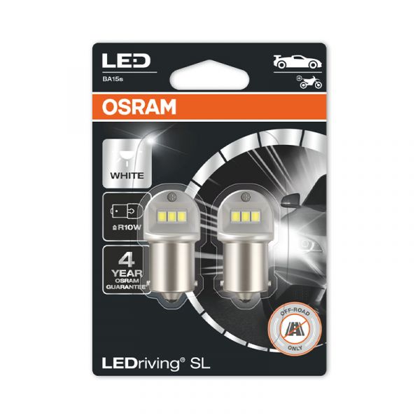 Osram Kit 2 Lâmpadas R5W 12V/0,5W Ledriving® Sl 6000K - 5007DWP-02B