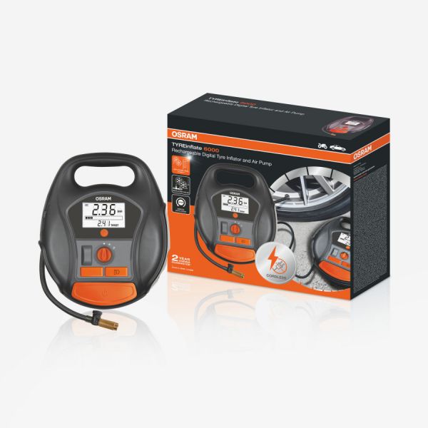 Osram Compressor Digital Recarregavel tyreinflat6000 12v - OTIR6000