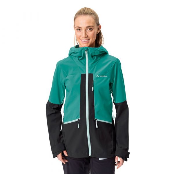 Vaude Monviso Softshell Jacket Verde,Preto 38 Mulher