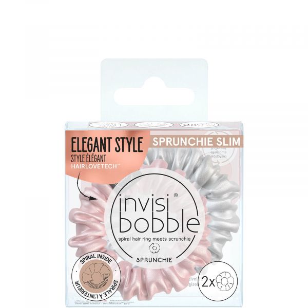 Invisibobble Sprunchie Slim Bella Chrome Elástico de Cabelo 2 Unidades