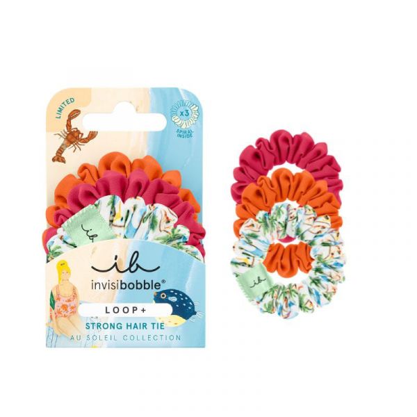 Invisibobble Loop+ Au Soleil Beachy Bliss Elásticos para Cabelo 3 Unidades