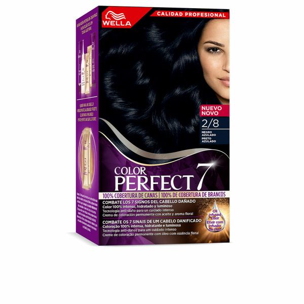 Wella Color Perfect 7 Coloração Tom 2/8 Negro Azulado