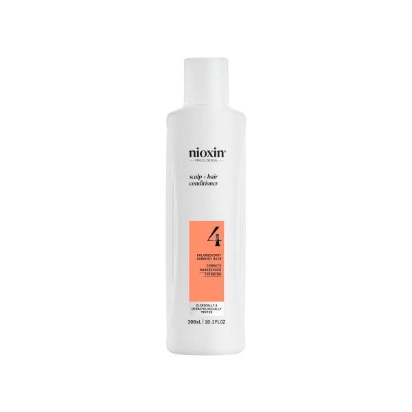 Nioxin System 4 Scalp + Hair Condicionador Hidratante e Nutritivo para Cabelo Danificado e Pintado 300ml