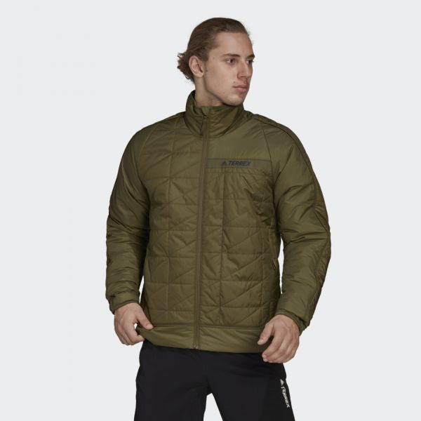 Adidas Casaco Masculino com Isolamento em Material Sintético Multi TERREX Focus Olive S - H53416-S