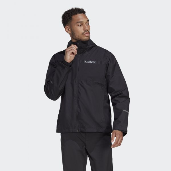 adidas Casaco Impermeável de 2 Camadas RAIN.RDY Multi TERREX Black S - HF0831-0002