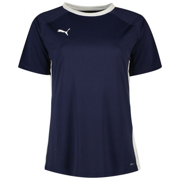Puma Teamliga Short Sleeve T-shirt Azul M Mulher