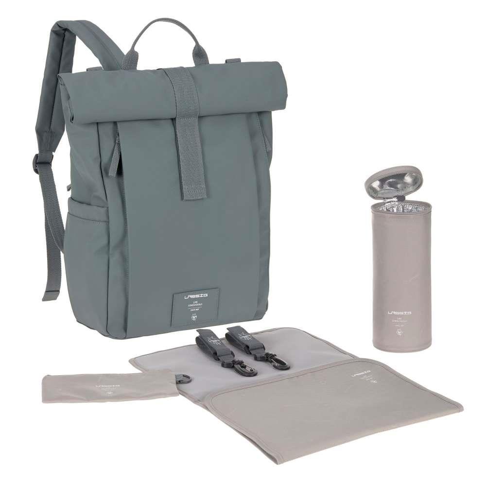 Mochila Lassig Green Label Rolltop Up Anthracite