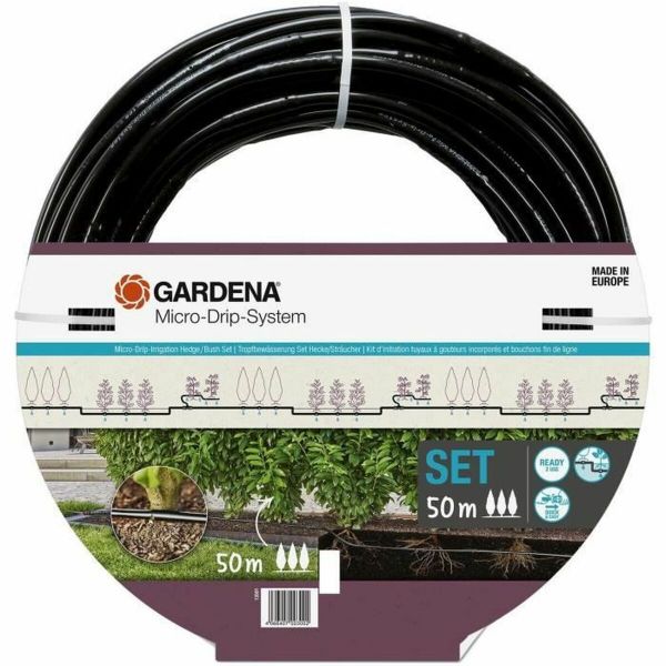 Gardena Kit Sebes/arbustos 13501-20 Micro-drip Por Gotejamento (50 M) Preto
