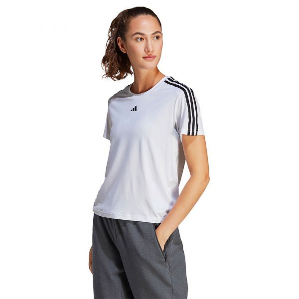 Adidas Tr-es 3s Short Sleeve T-shirt Branco S / Regular Mulher