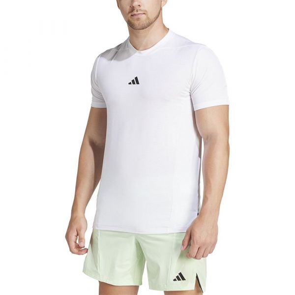Adidas Designed For Training Short Sleeve T-shirt Branco L / Regular Homem