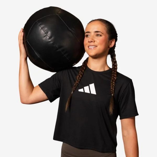 Adidas T-shirt de Fitness Logótipo Estampado Preto-xl