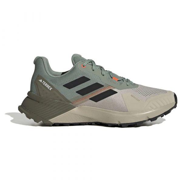 Adidas Sapatilhas de Trail Running Terrex Soulstride Silver Green / Core Black / Semi Impact Orange 43 1/3