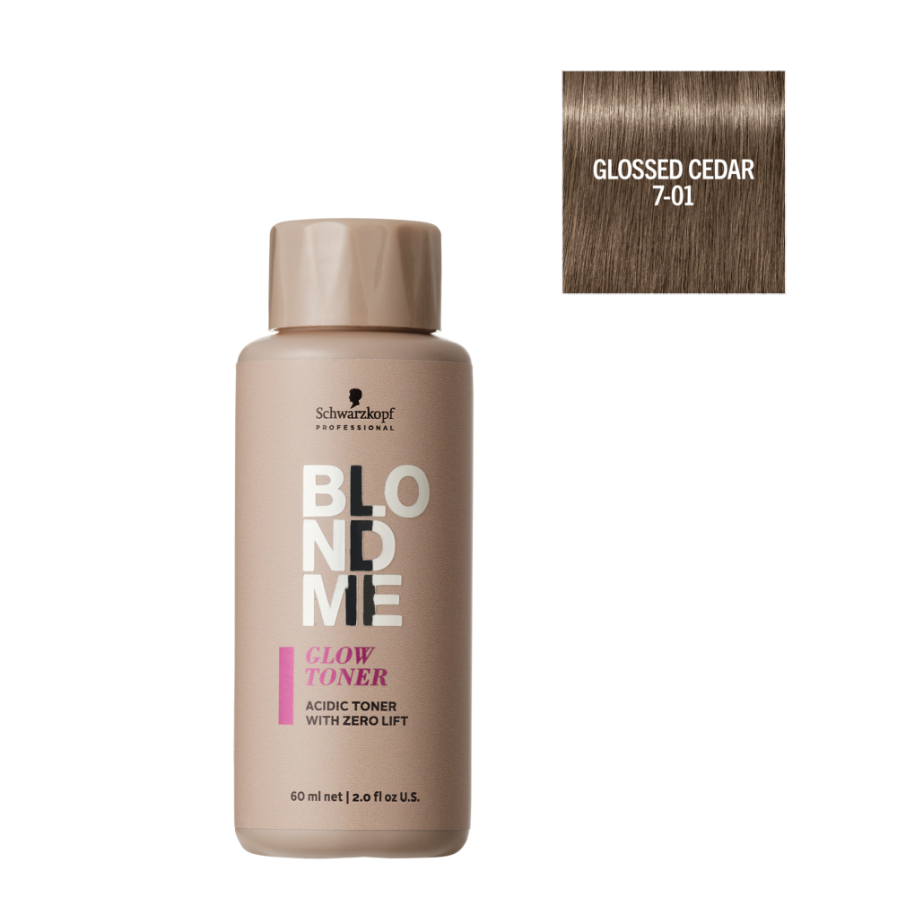 Schwarzkopf - Matizador de Brillo BlondMe Glow Toner 7-01 Cedro Glaseado 60 ml